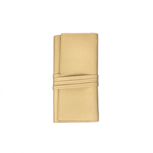 Abby Travel Jewelry Roll Gold